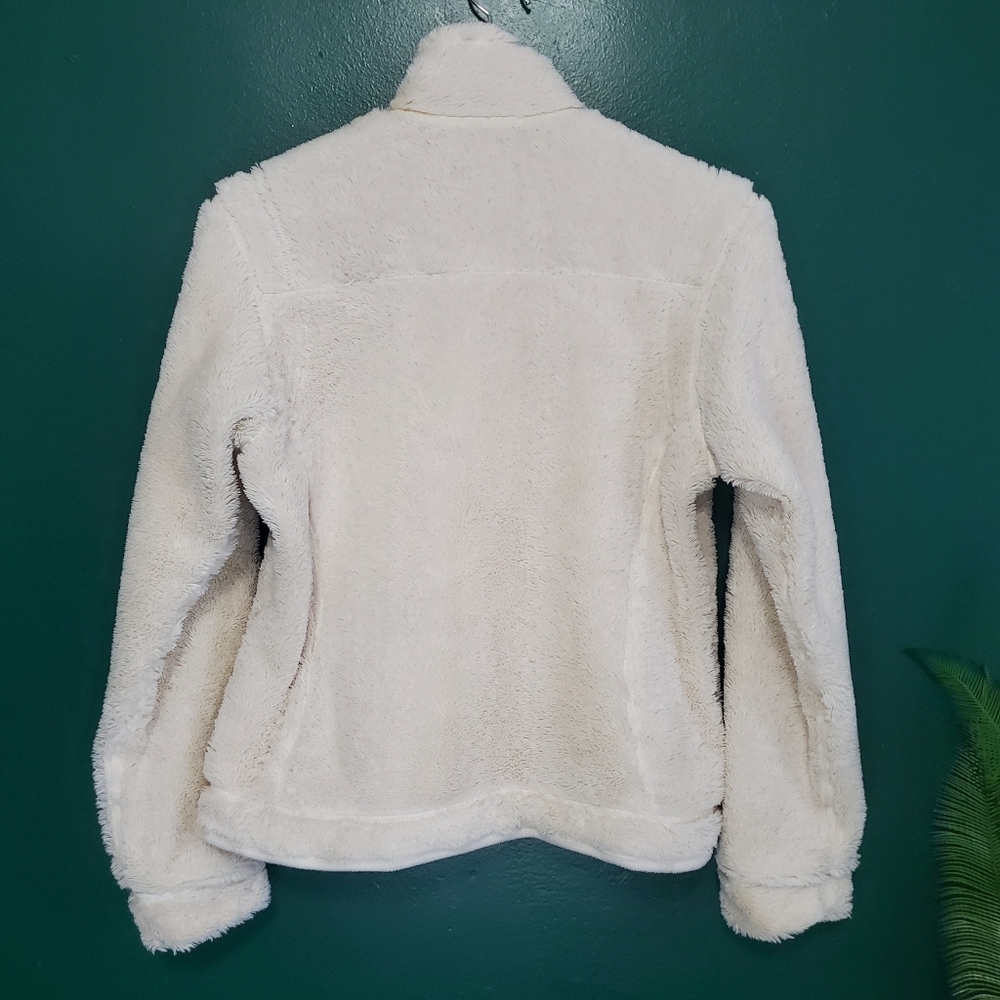 Patagonia Reversible Fleece Zip Up Jacket Ivory Md - Picture 3 of 13